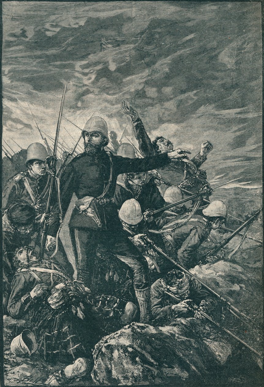 Sir George Colley vid Majuba Hill, 1906 av Unbekannt