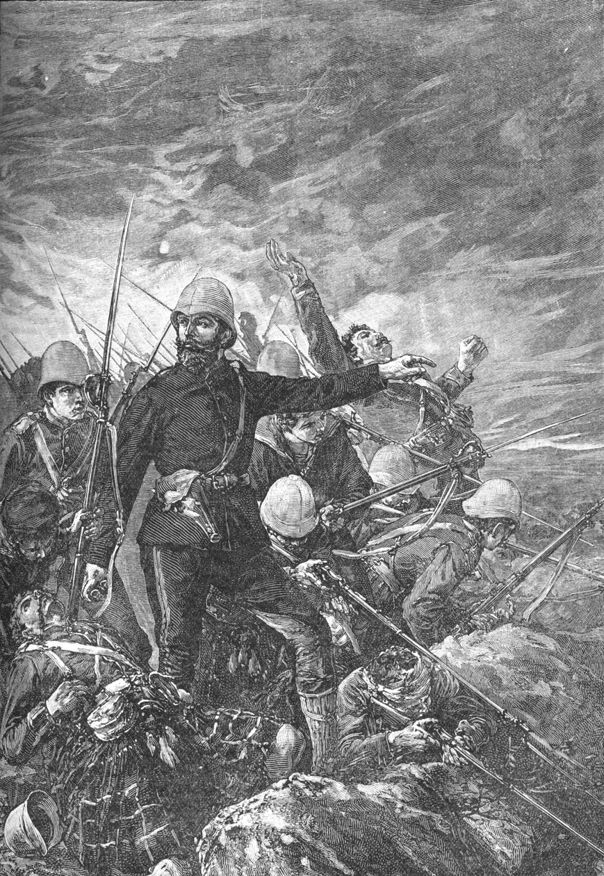Sir George Colley vid Majuba Hill, c1881 av Unbekannt