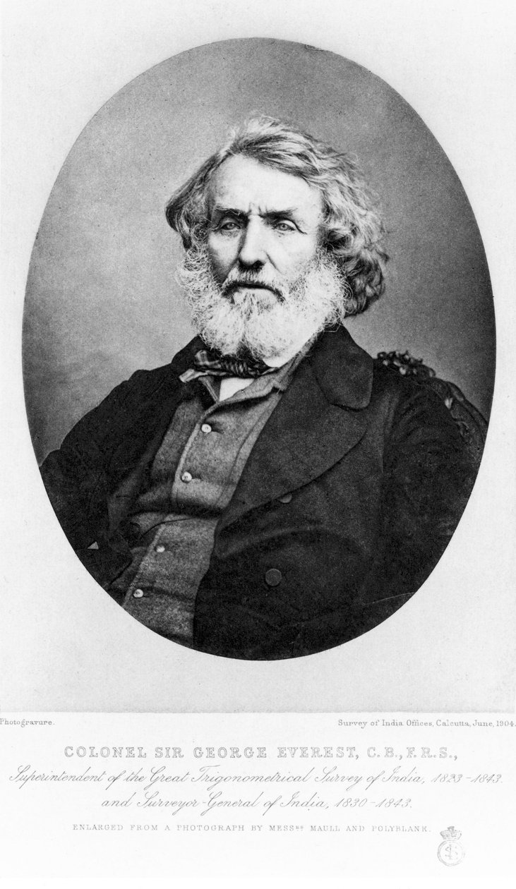 Sir George Everest, militäringenjör av Unbekannt