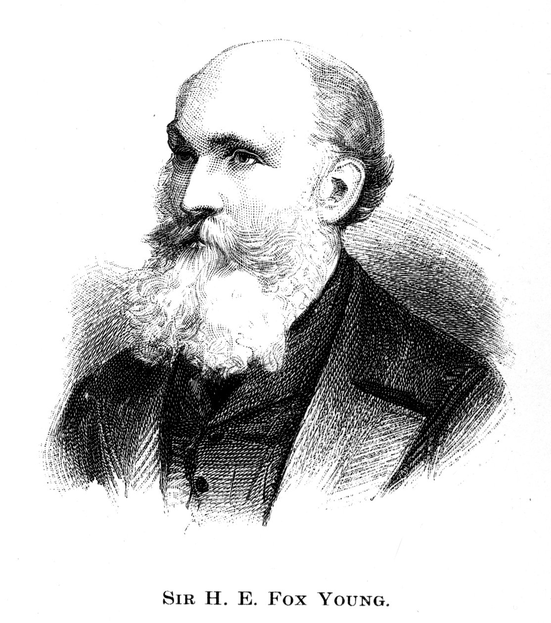 Sir Henry Edward Fox Young, 1886 av Unbekannt