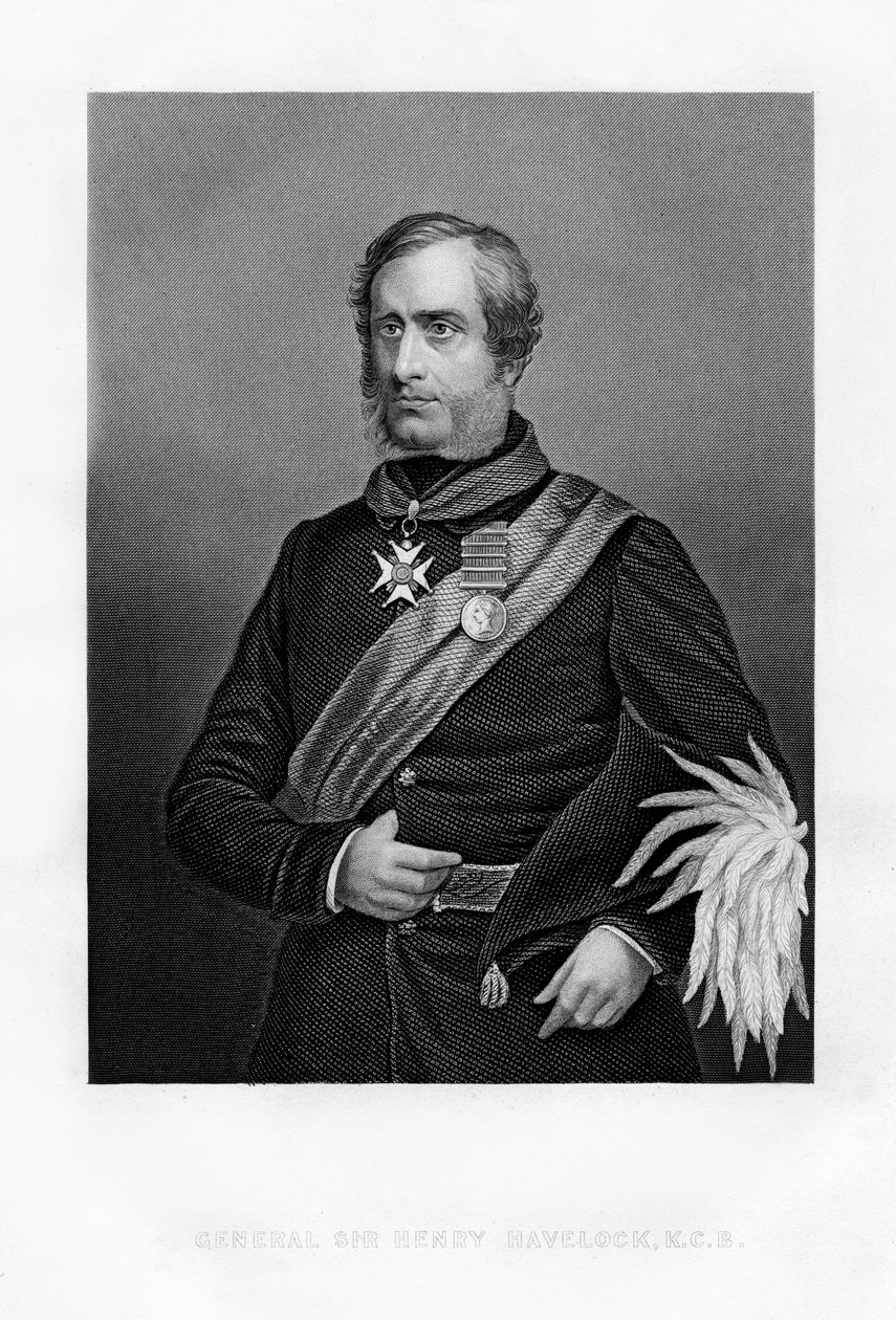 Sir Henry Havelock, brittisk general, 1800-talet av Unbekannt
