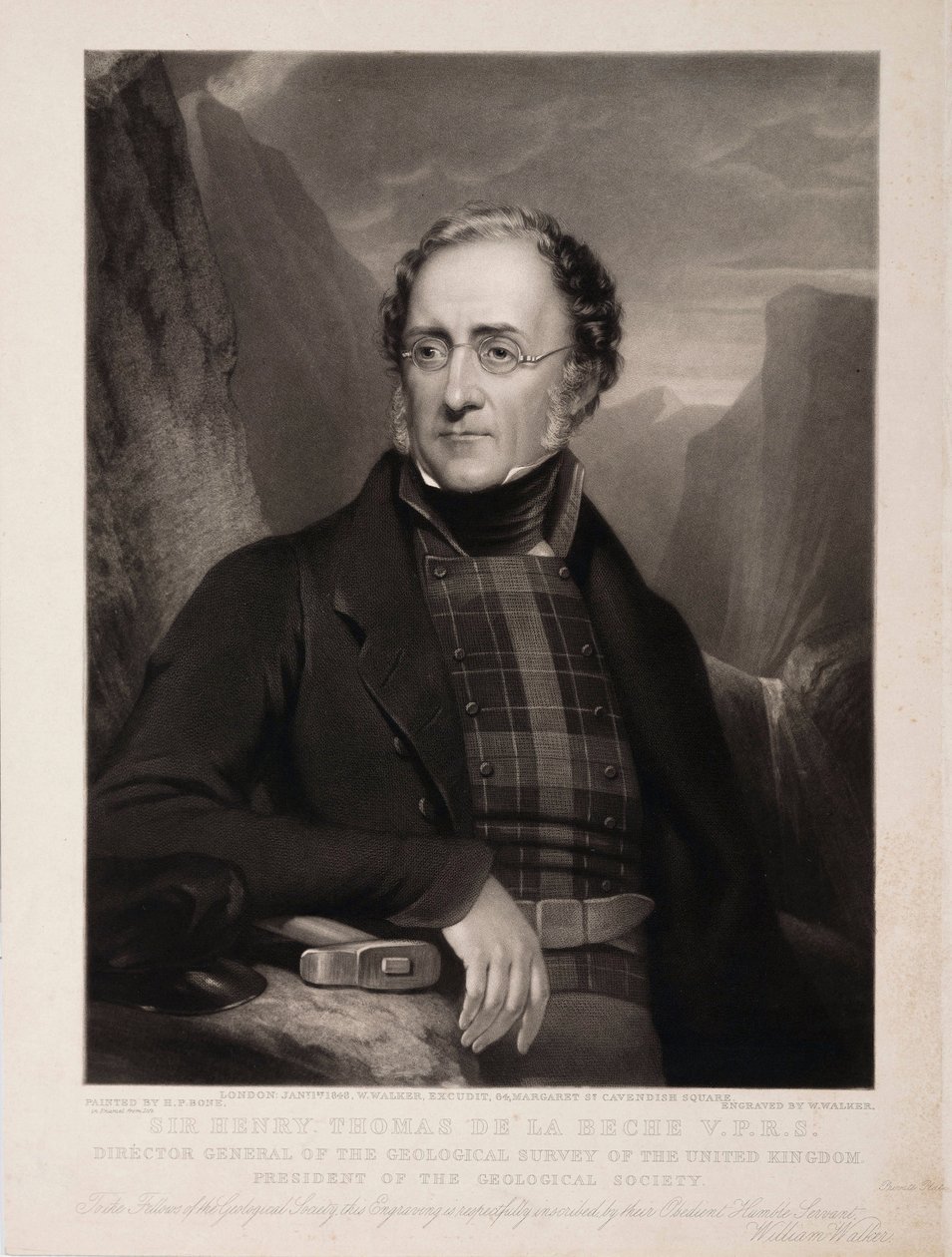 Sir Henry Thomas de la Beche, VPRS, geolog av Unbekannt
