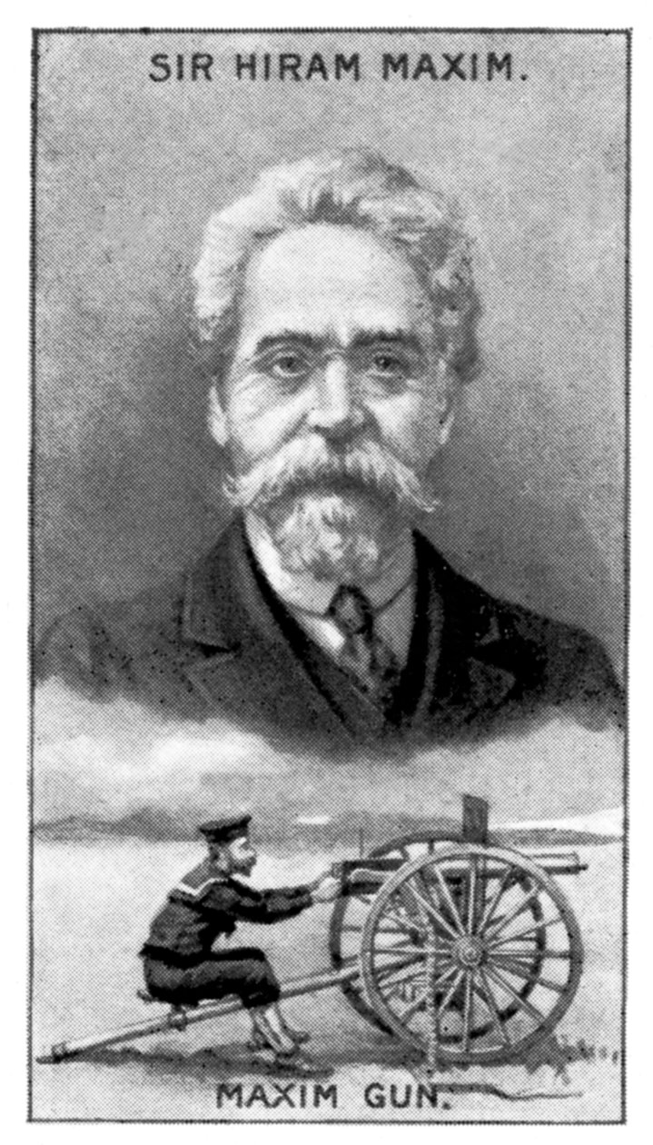 Sir Hiram Stevens Maxim, uppfinnare av Maxim Gun, c1924 av Unbekannt