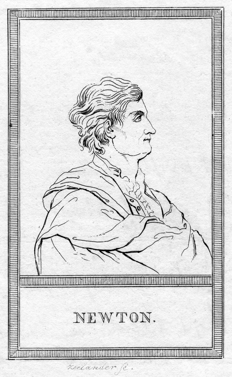 Sir Isaac Newton, engelsk matematiker, astronom och fysiker av Unbekannt