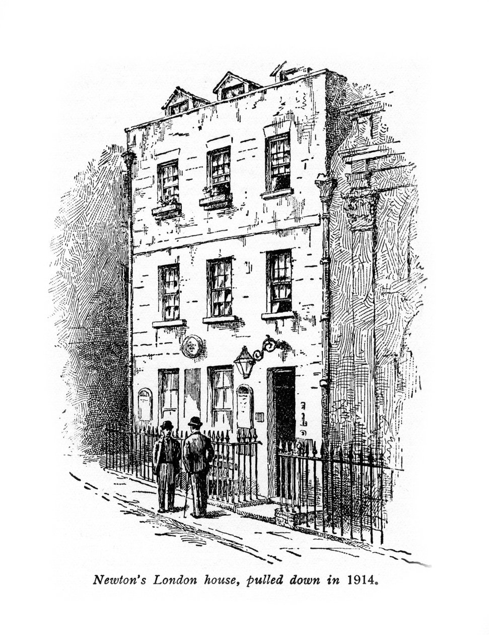Sir Isaac Newtons hus, London, 1900-talet av Unbekannt