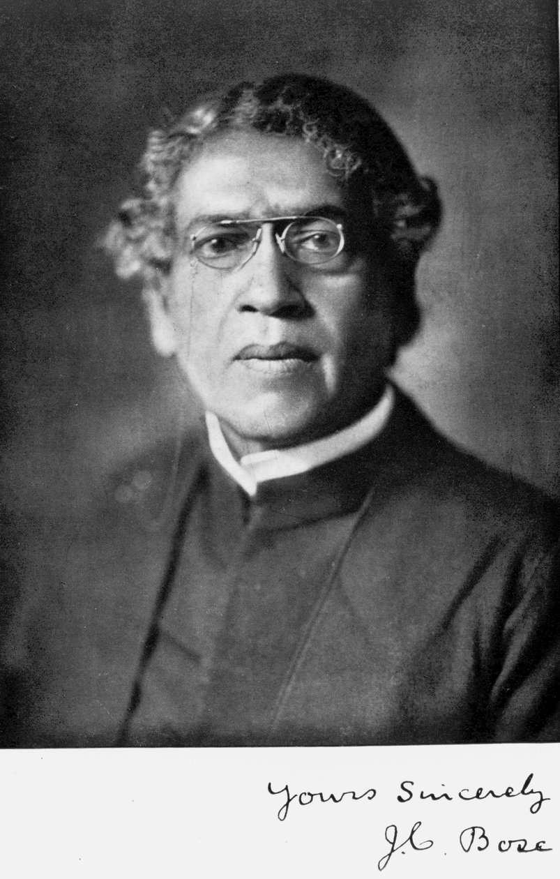 Sir Jagadis C Bose, indisk fysiker och botaniker, ca 1920 av Unbekannt