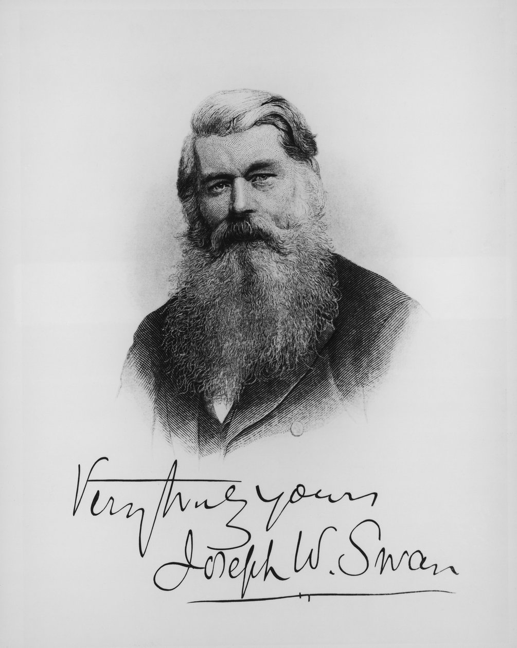 Sir Joseph Wilson Swan, vetenskapsman och uppfinnare, c1900 av Unbekannt