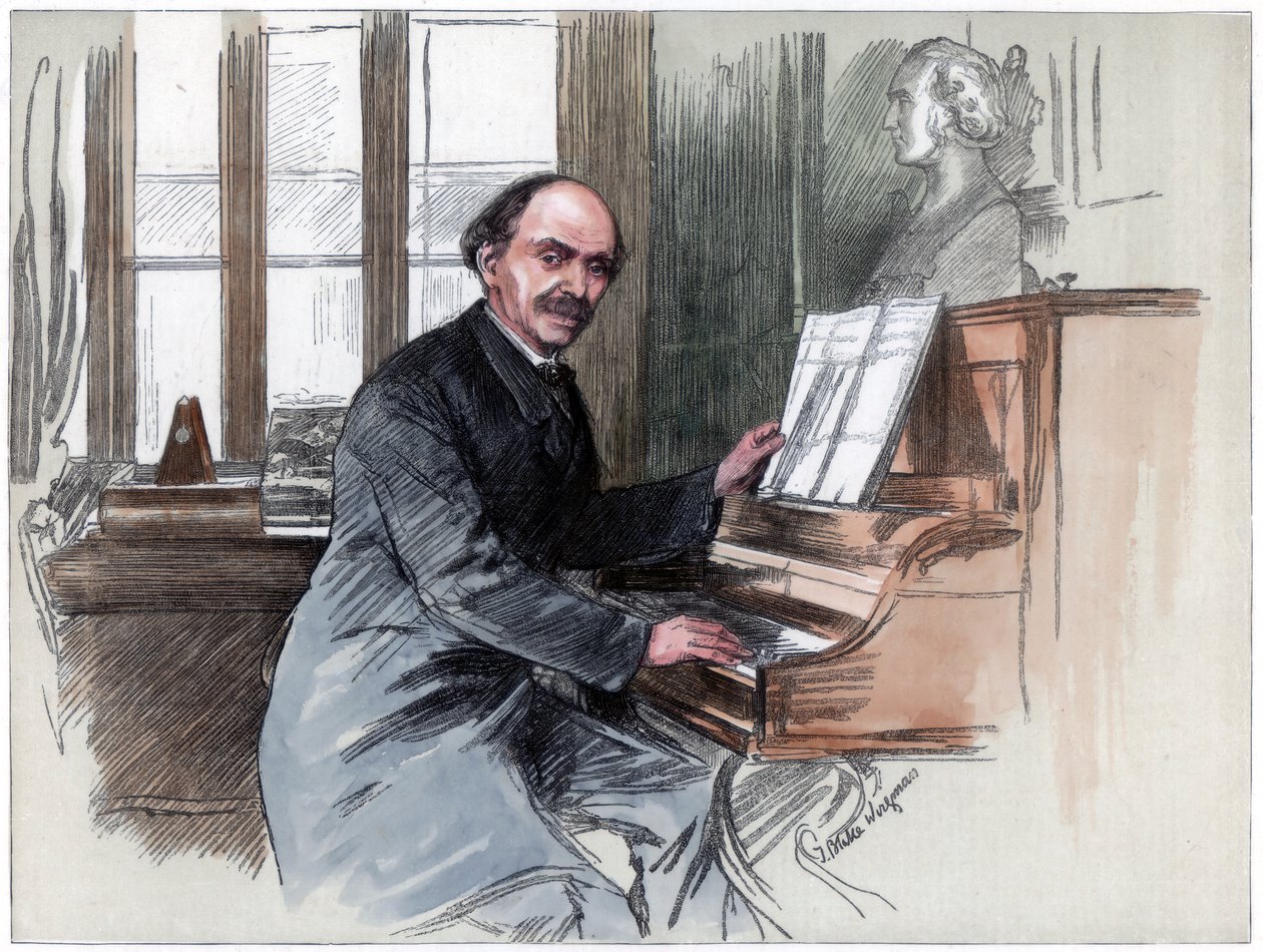 Sir Julius Benedict, musikalisk kompositör och dirigent, 1884 av Unbekannt
