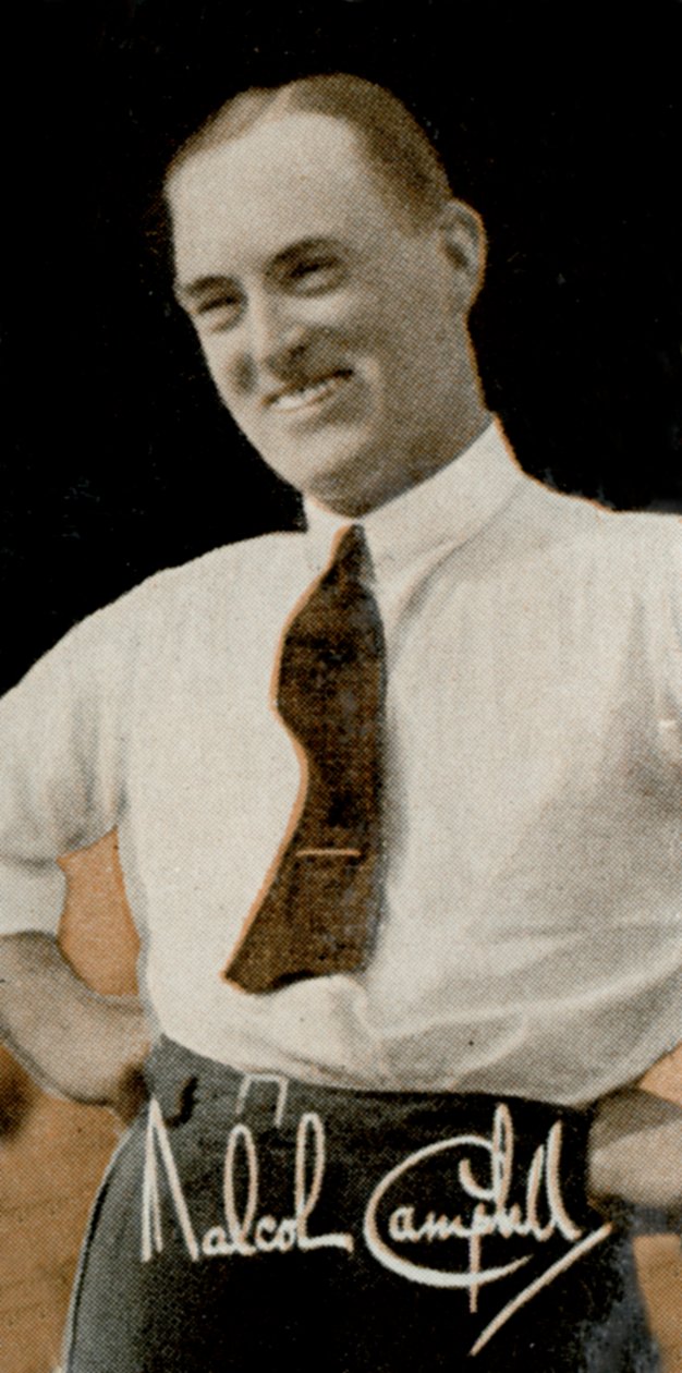 Sir Malcolm Campbell 1885-1948, engelsk racerbilist och motorjournalist, 1935 av Unbekannt