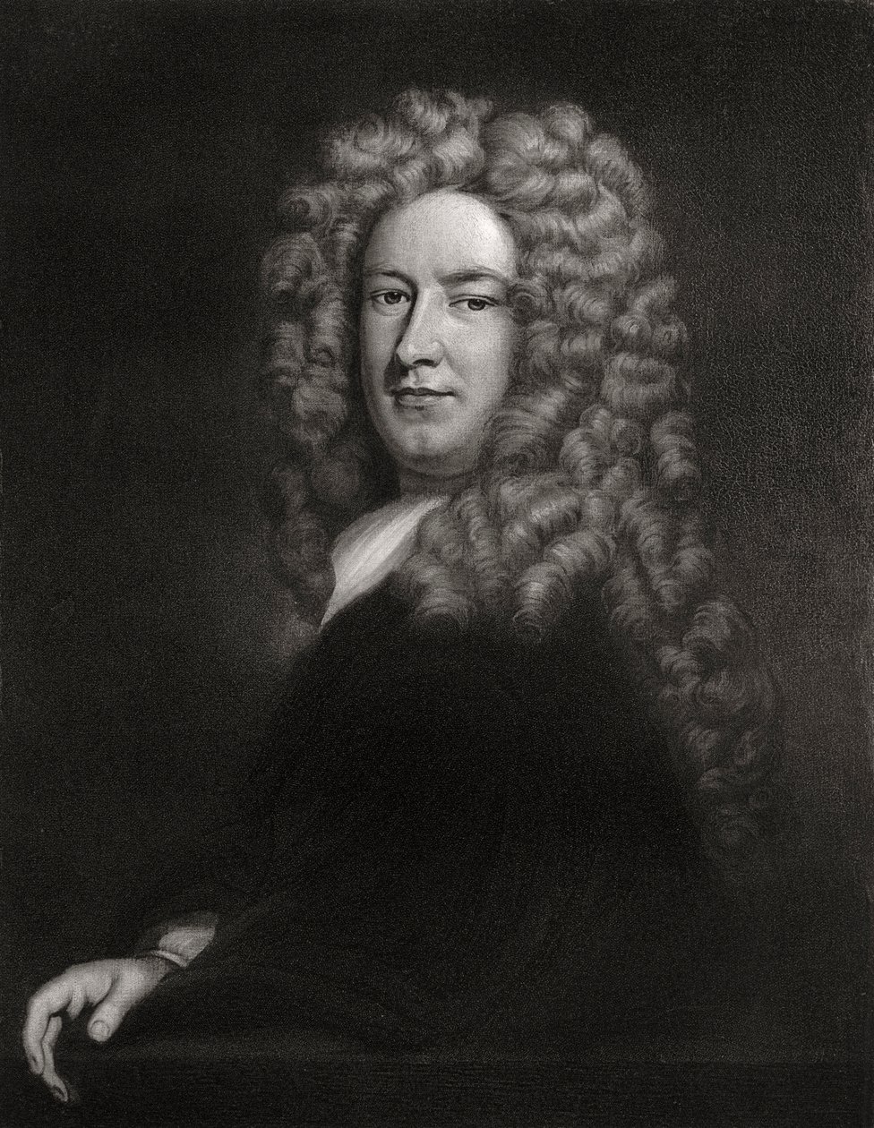 Sir Samuel Garth, engelsk läkare och poet c1705-1710 1906 av Unbekannt