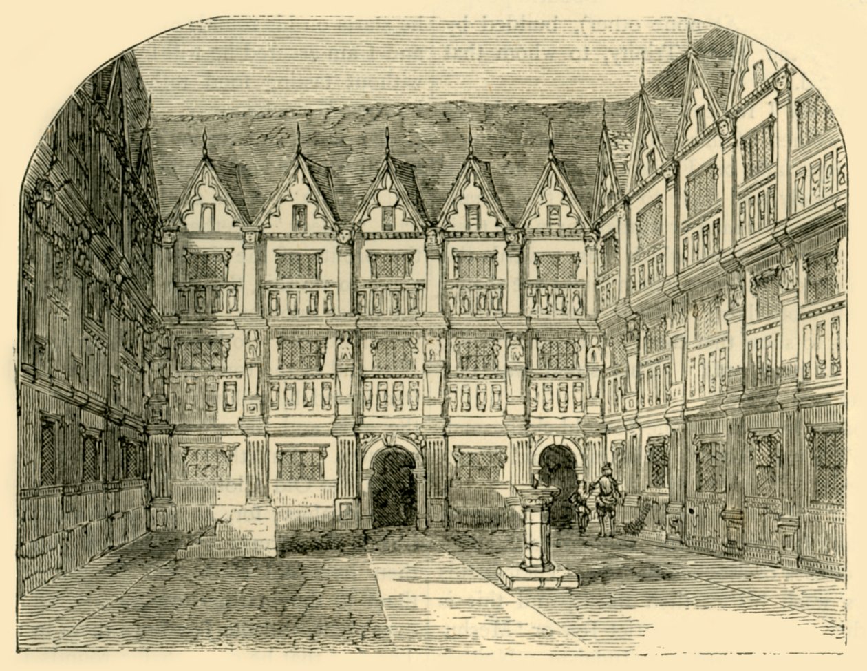 Sir Thomas Greshams hus i Bishopsgate Street, c1872. av Unbekannt