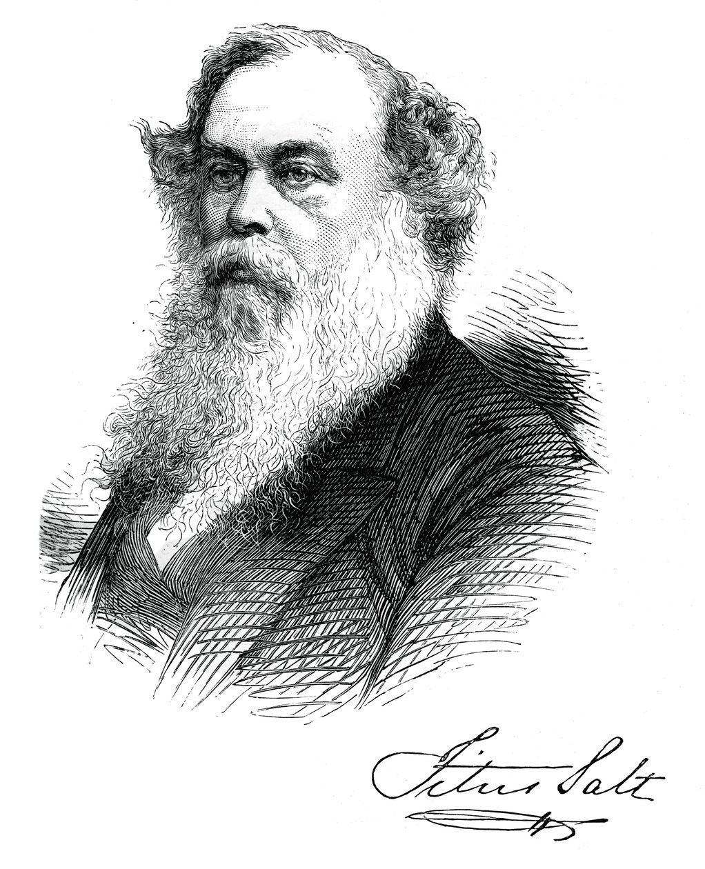 Sir Titus Salt, brittisk tillverkare och välgörare, c1880 av Unbekannt