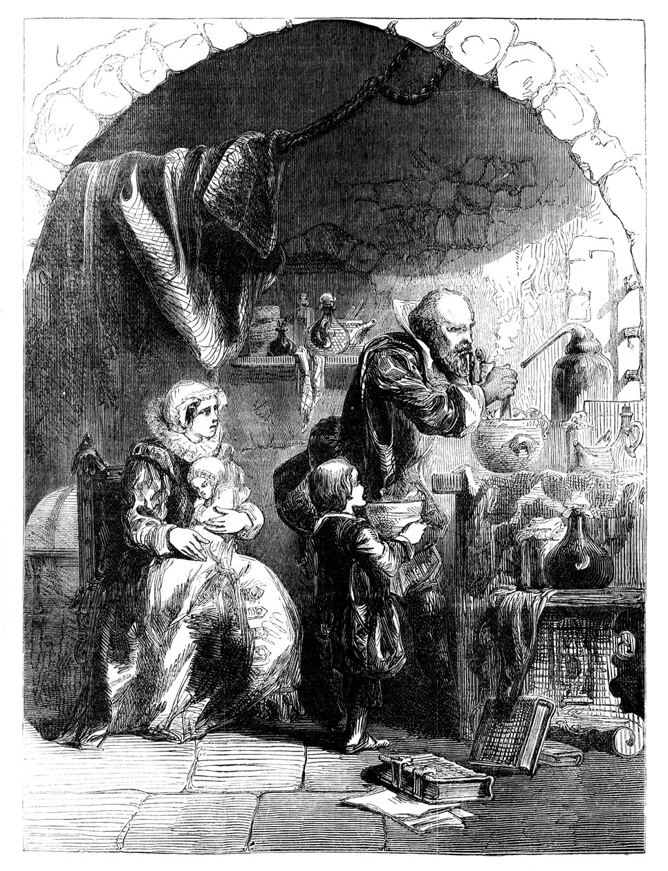 Sir Walter Raleigh 1554-1618 i fängelse, c1902 av Unbekannt