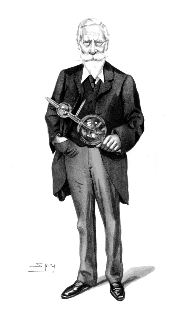 Sir William Crookes, engelsk fysiker och kemist, ca 1900-talet av Unbekannt