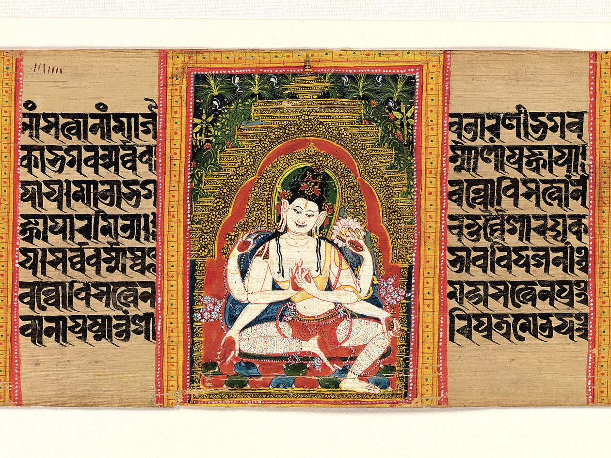 Sexarmad Avalokiteshvara Expounding the Dharma..., Perfection of Wisdom, tidigt 1100-tal. av Unbekannt