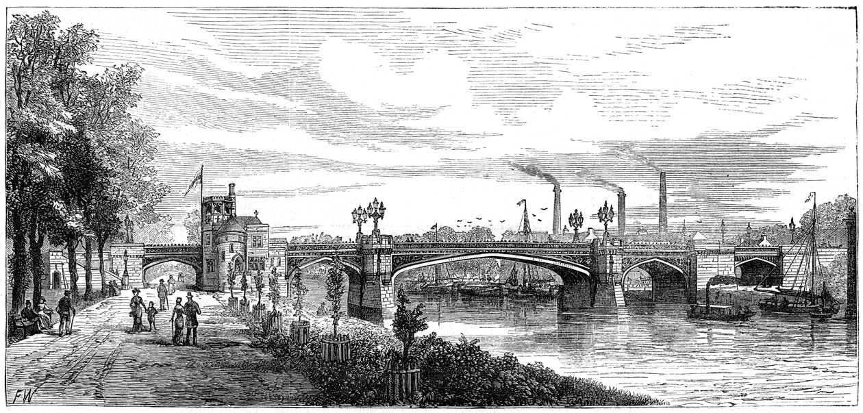 Skeldergate Bridge, York. North Yorkshire, 1800-talet av Unbekannt