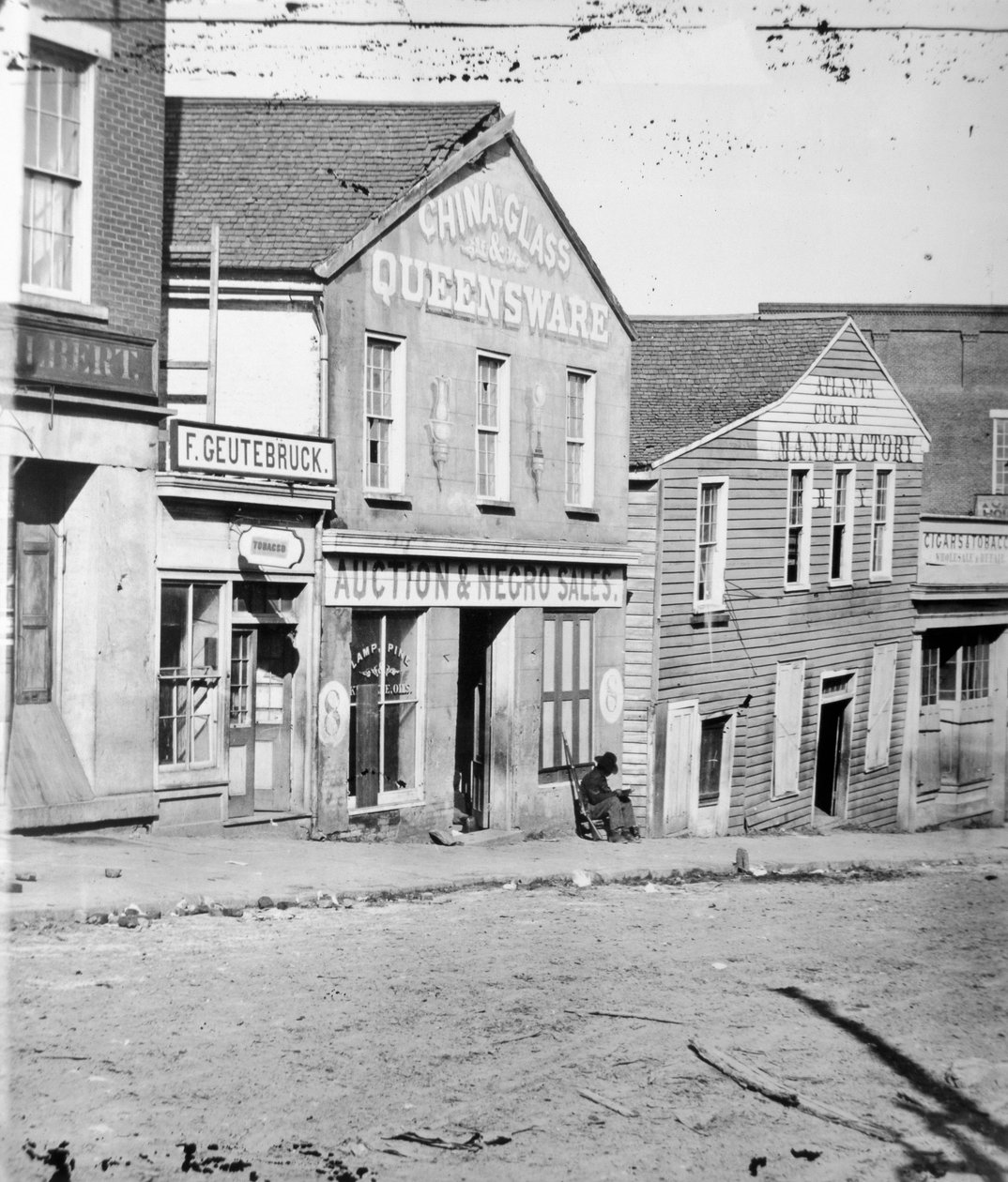 Slav auktionsbutik, Atlanta, Georgia, USA, c1860-62 av Unbekannt