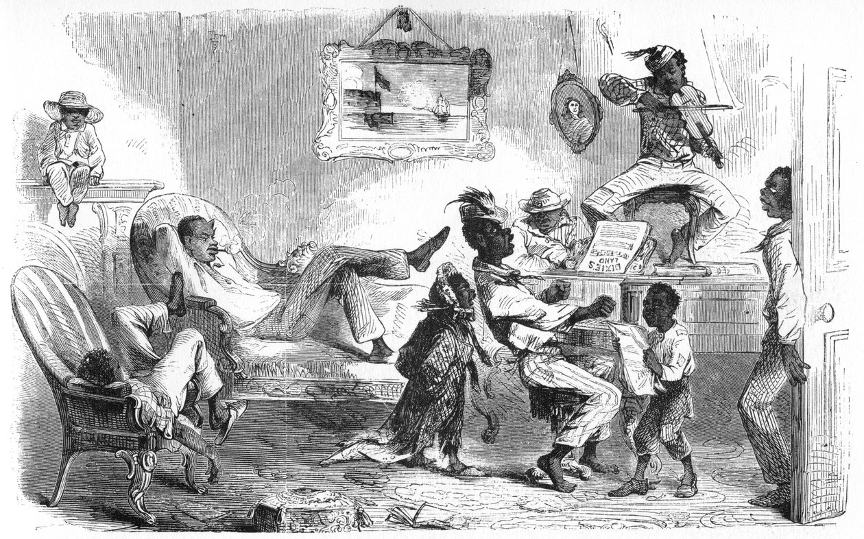 Slavar firar befrielsen, c1860-talet av Unbekannt