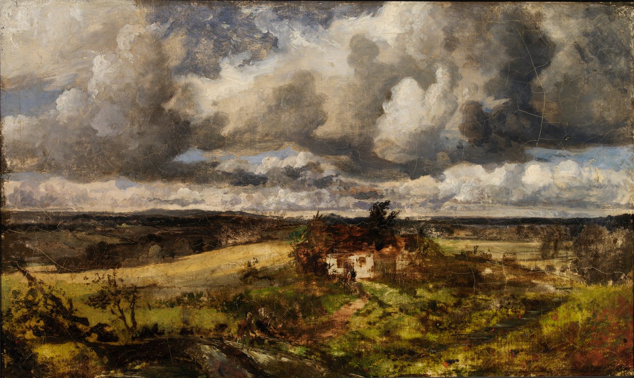 Litet landskap, 1800-talet. av Unbekannt