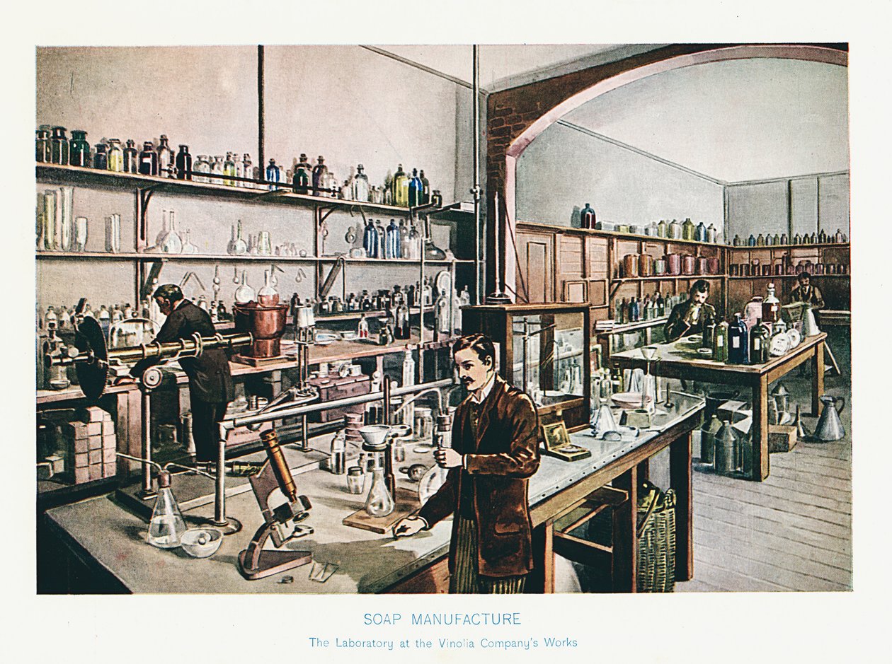 Tvåltillverkning, c1905 av Unbekannt