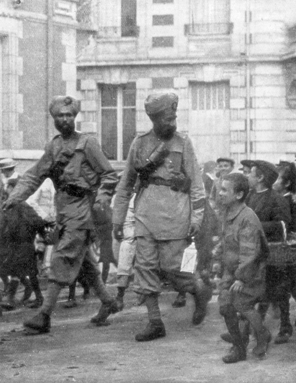 Soldater från den brittiska indiska armén, Frankrike, c1915 av Unbekannt
