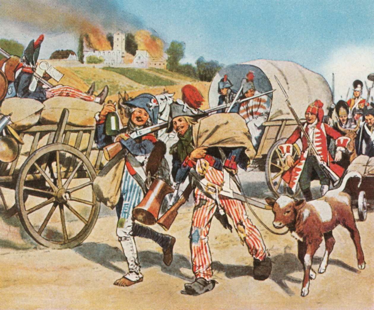 Soldater från den franska revolutionen i Pfalz, 1793, 1936. av Unbekannt