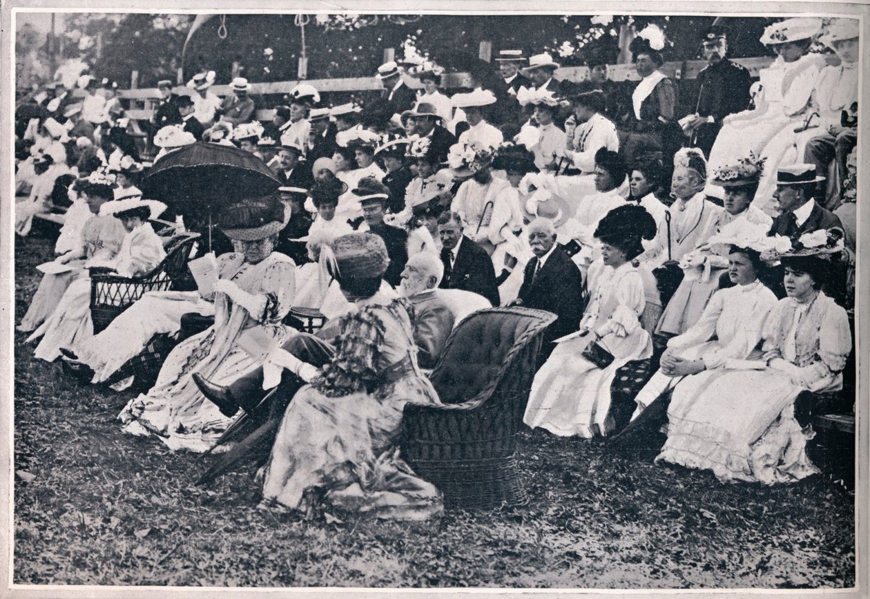 Några av åskådarna vid Guards Sports i Chelsea, 1906 av Unbekannt