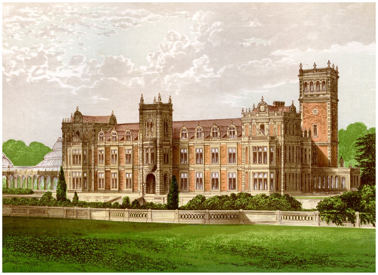 Somerleyton, Suffolk, hem för Baronet Crossley, c1880 av Unbekannt
