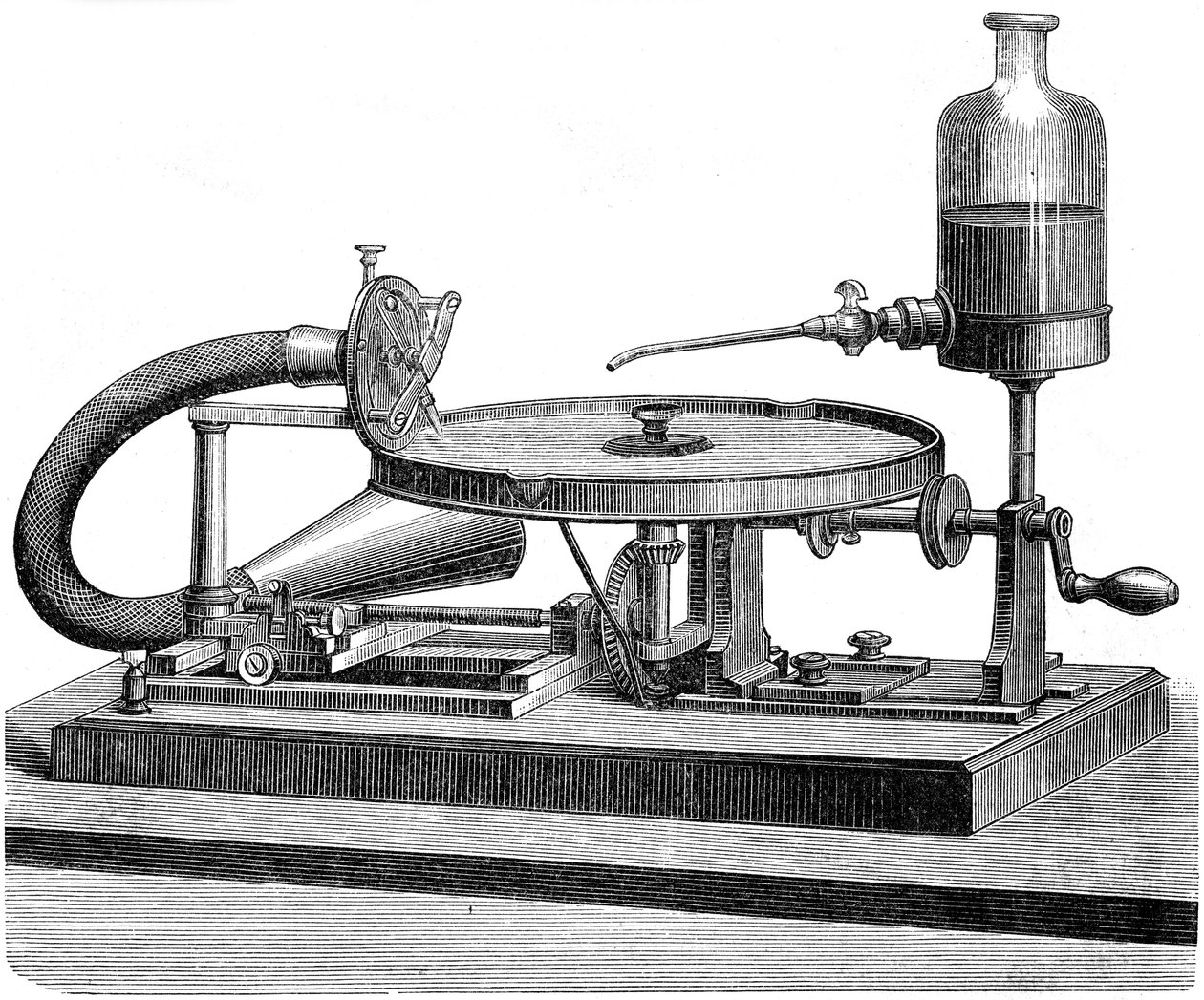 Ljudinspelning Skiva Elmotor Batterivätska, c1880 av Unbekannt