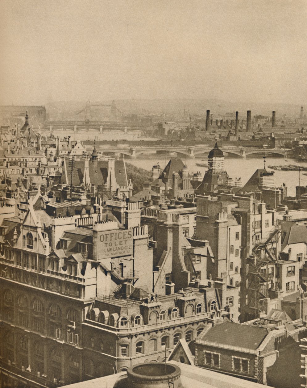 Utsikt mot sydost från Bush House så långt som till Blackheath, c1935. av Unbekannt