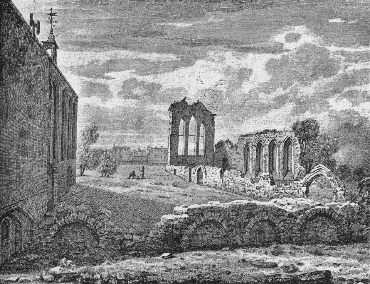 Sydostvy över Nunnery of St Helen, Bishopsgate, City of London, c1819 1906 av Unbekannt