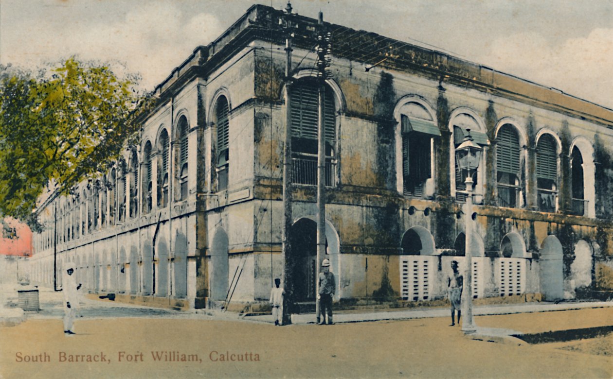 South Barrack, Fort William, Calcutta, sent 1800-tidigt 1900-tal. av Unbekannt