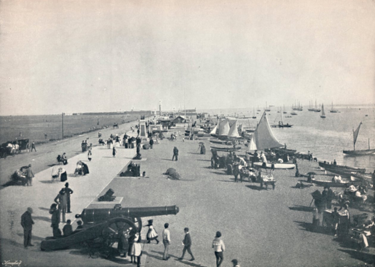 Southsea - Allmän utsikt över stranden, 1895 av Unbekannt