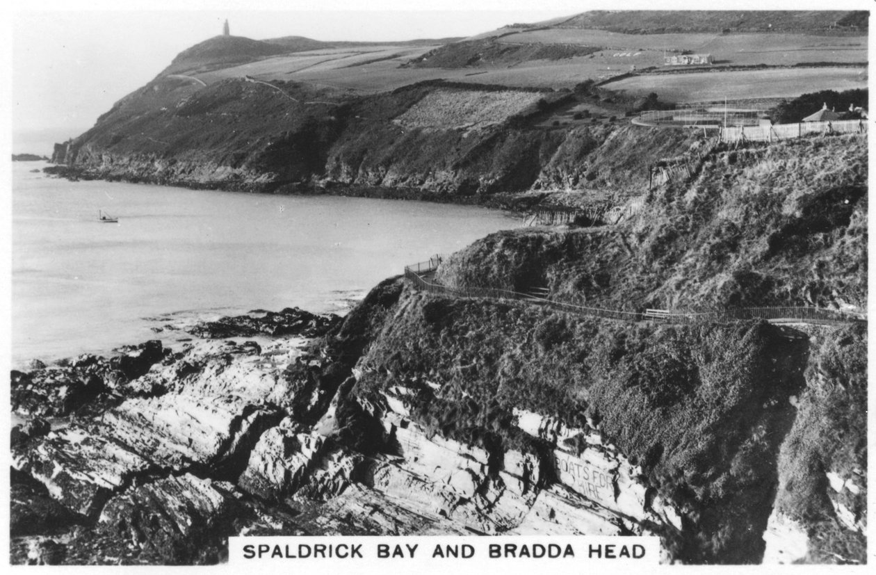Spaldrick Bay och Bradda Head, Isle of Man, 1937 av Unbekannt