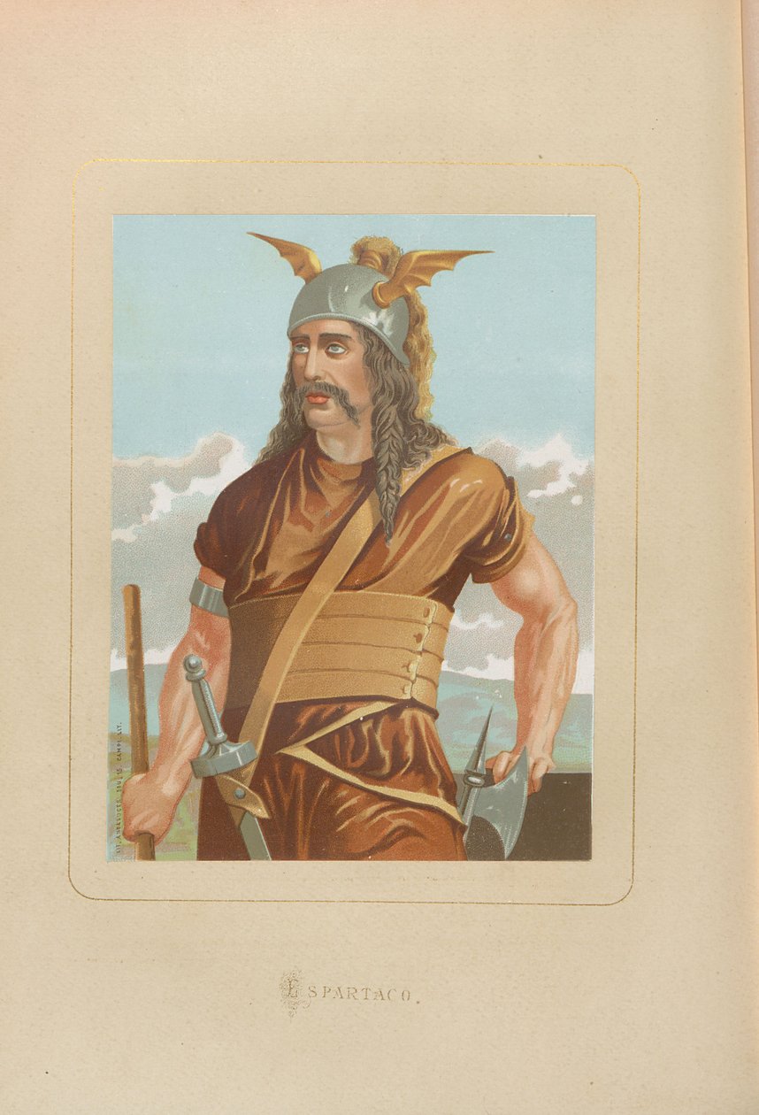 Spartacus. Ur: Berömda män och kvinnor genom tiderna av Juan Landa, 1875-1877. av Unbekannt