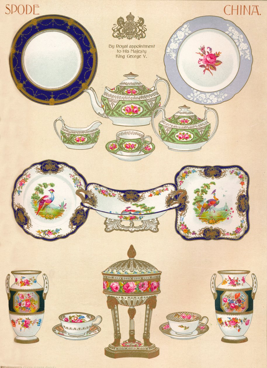 Spode Kina: WTCopeland & Sons, Stoke-on-Trent, 1700-talet, 1913 av Unbekannt