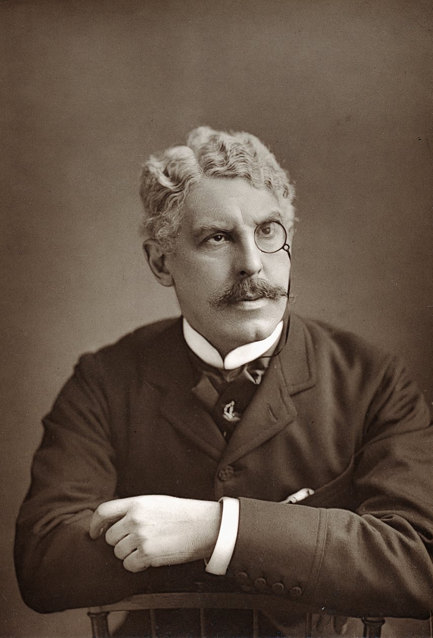 Squire Bancroft 1841-1926, engelsk teaterskådespelare, c1890 av Unbekannt