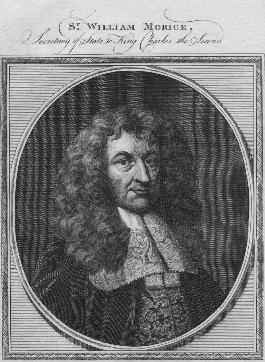 Sr William Morice, utrikesminister åt kung Charles den andre, 1784. av Unbekannt