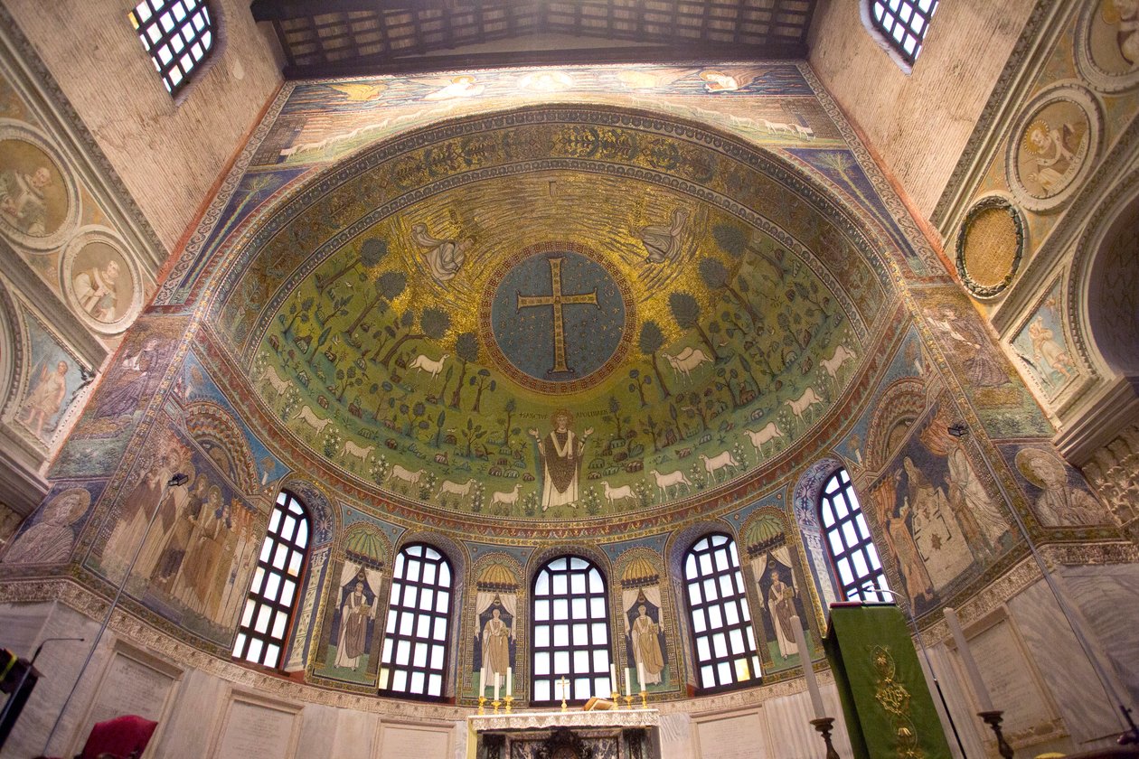 St. Apollinare Nuovo kyrka, mosaik, Ravenna, Italien (foto) av Unbekannt