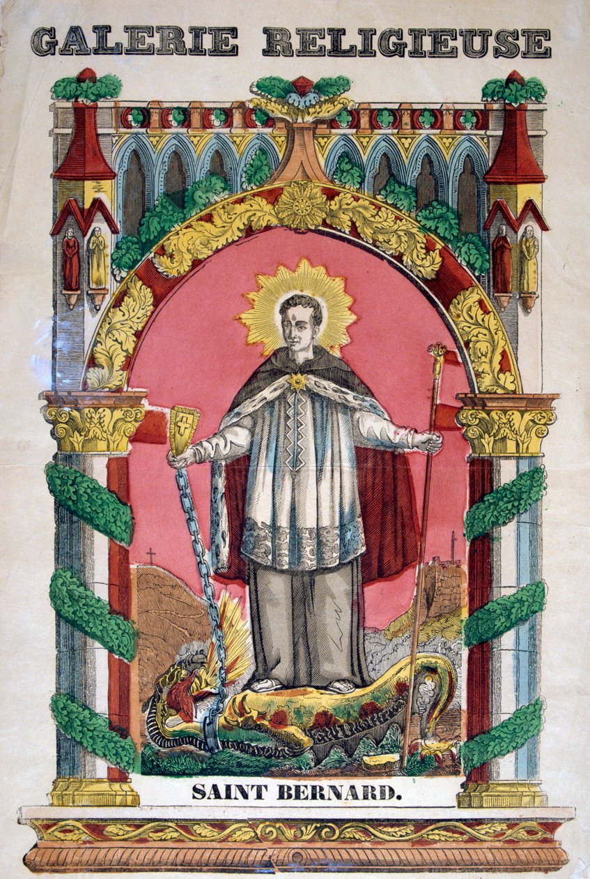 St Bernard av Clairvaux, 1800-talet av Unbekannt