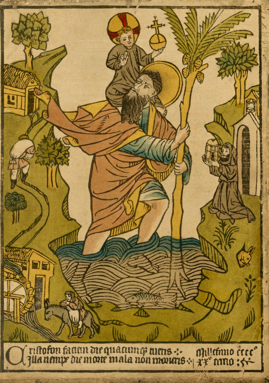 St Christopher. 1423, 1915. av Unbekannt