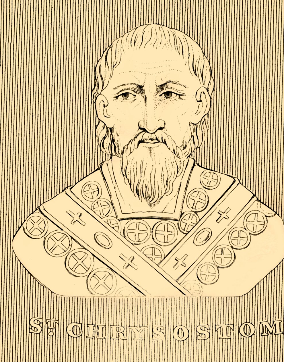 St. Chrysostomos, c349-407, 1830. av Unbekannt