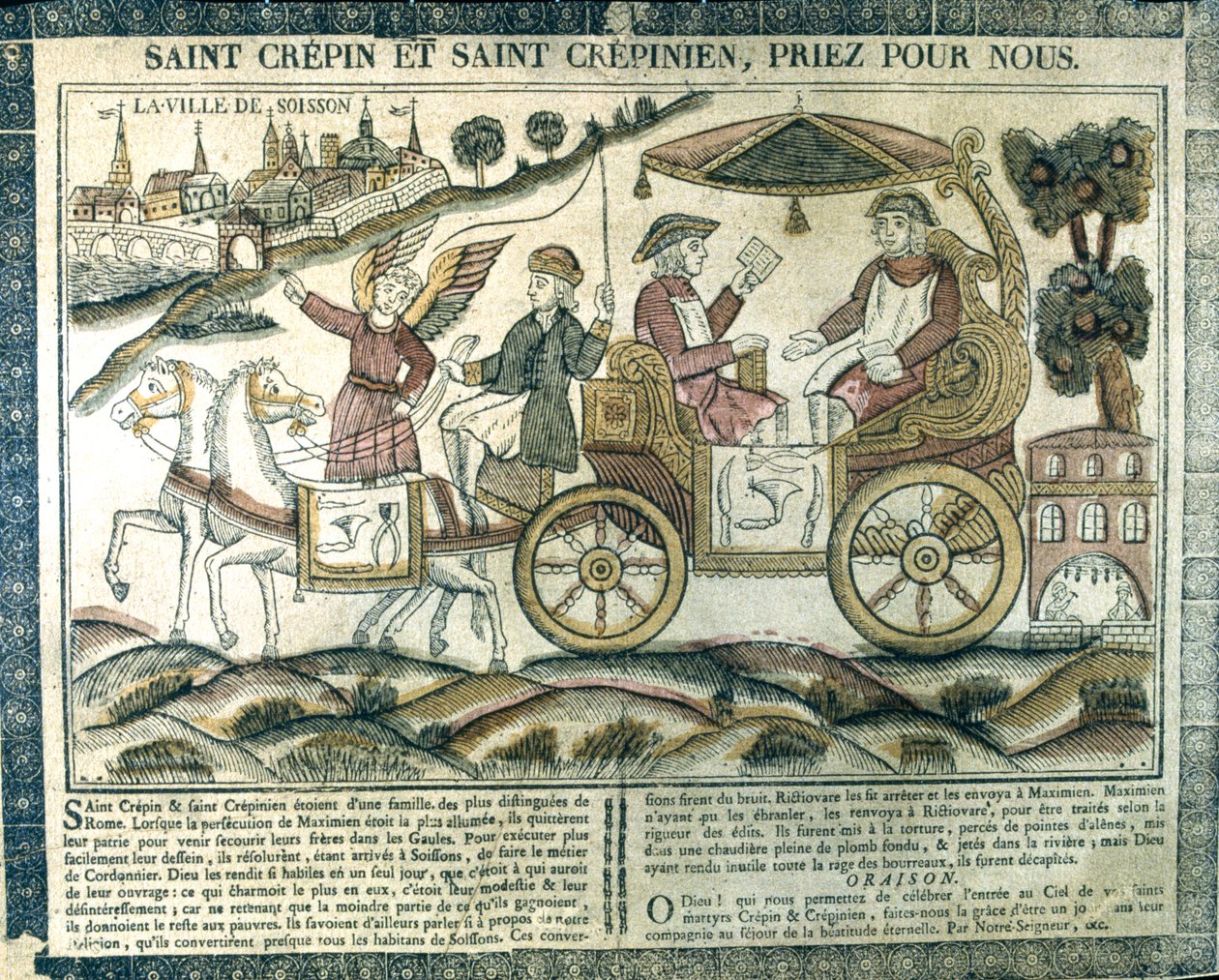 St Crispin och St Crispinian, kristna martyrer, 1800-talet av Unbekannt