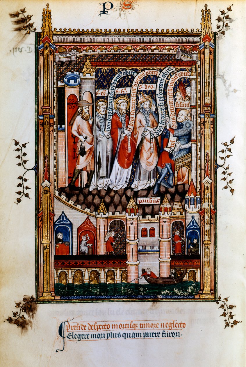 St Denis fördes till Sisinnius, 1317 av Unbekannt