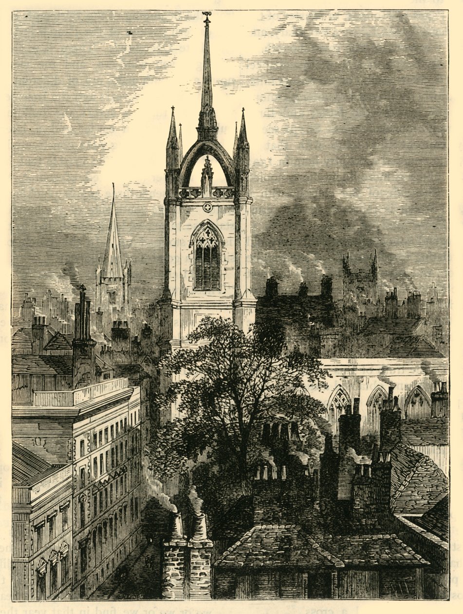 St. Dunstans-i-öster, c1872. av Unbekannt