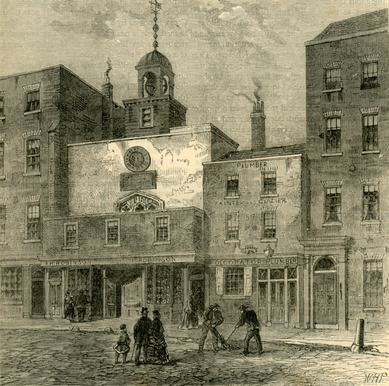 St Ethelburgas kyrka, c1872. av Unbekannt