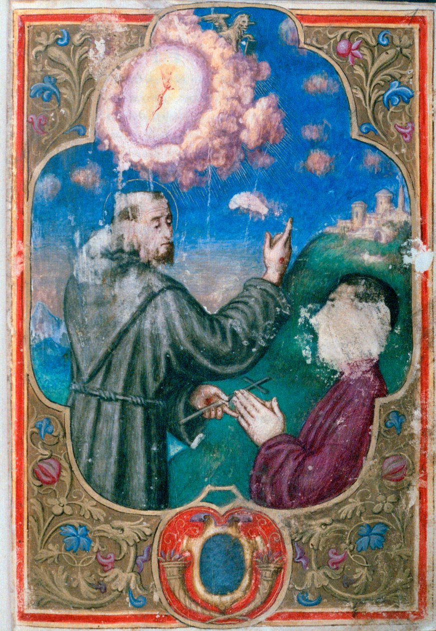 St Francis och dogen Francesco Dona, Dogeorden, 1548 av Unbekannt