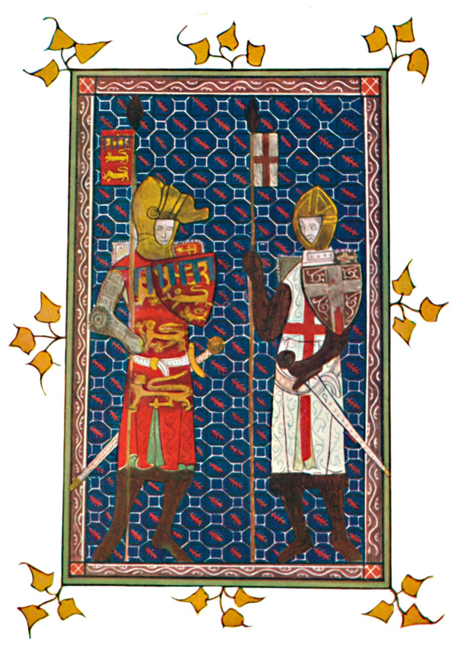 St. George och Plantagenet Earl of Lancaster, c1295, 1903 av Unbekannt