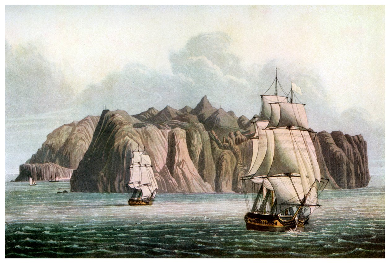 St Helena, i Napoleons tid, 1800-talet 1956 av Unbekannt