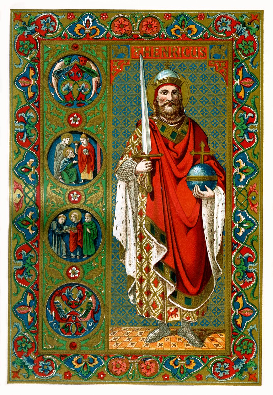 Sankt Henrik, helige romerske kejsare, 1886 av Unbekannt